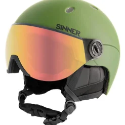 Sinner Skihelmen|Wintersport*TITAN VISOR skihelm moss green red