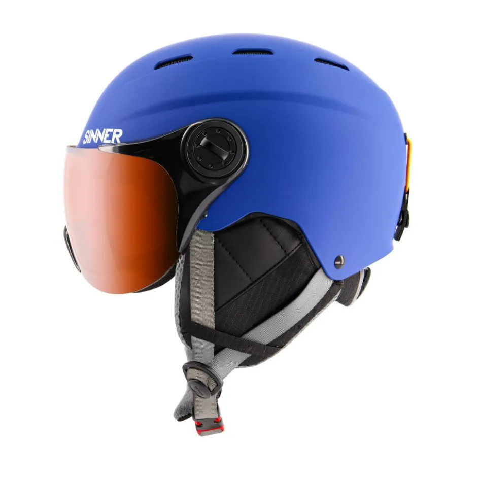 Sinner Skihelmen|Wintersport*TYPHOON VISOR skihelm matte blue