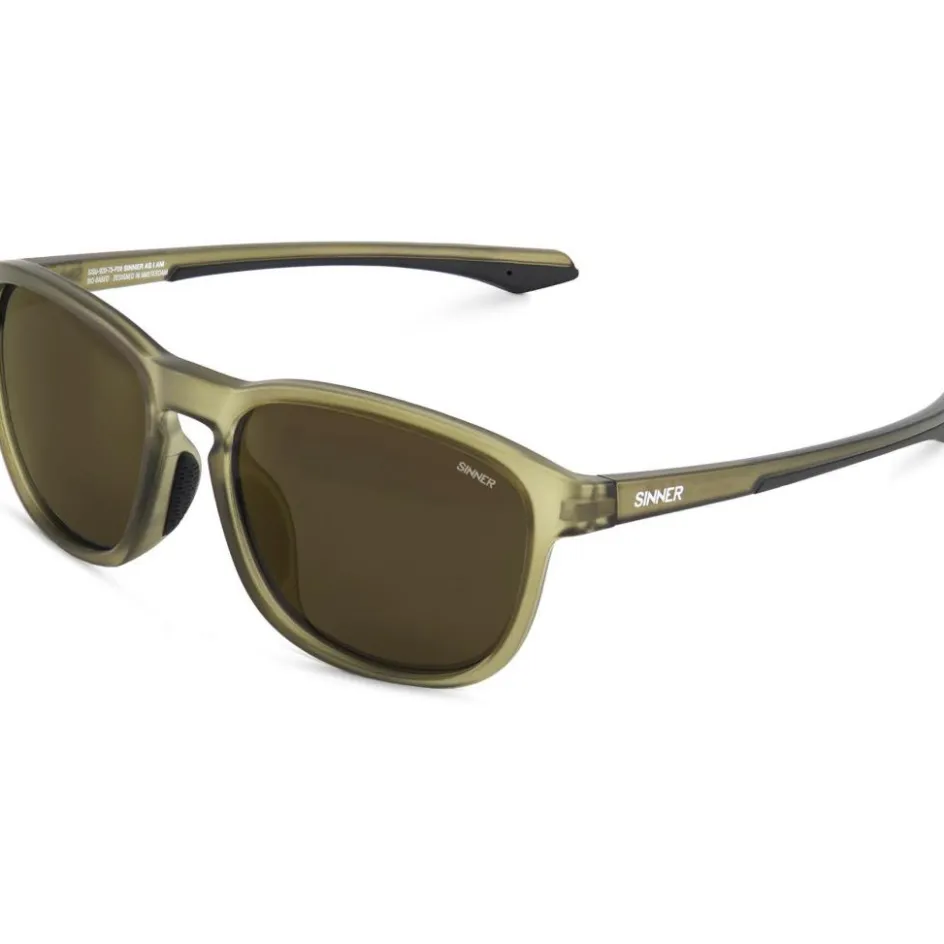 Sinner Zonnebrillen*Yacan Sintec zonnebril smoke gold mirror cry olive gold