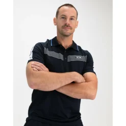 Sjeng Sports Tenniskleding* Celio tennispolo heren dark blue