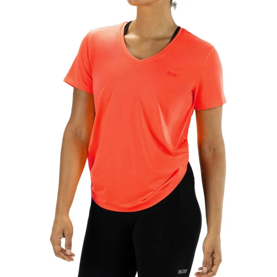 Sjeng Sports Tenniskleding* Ines tennisshirt dames vibrant orange