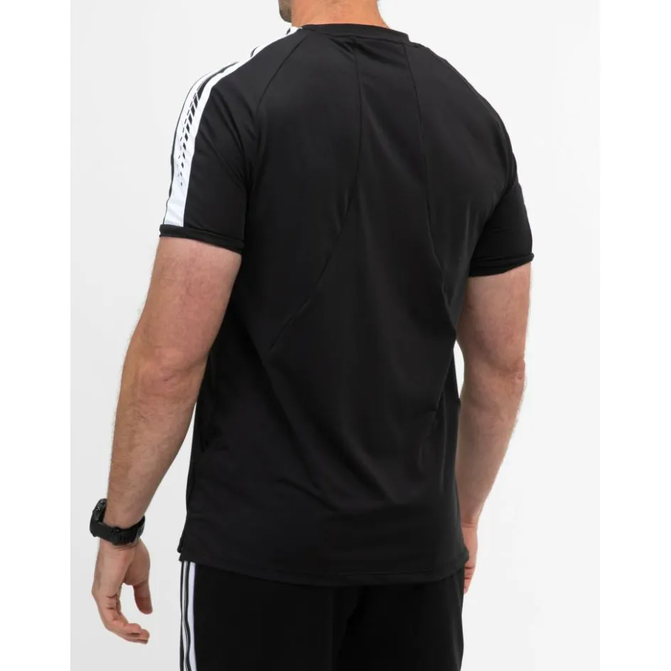 Sjeng Sports Tenniskleding* Sinclair tennisshirt heren black melange