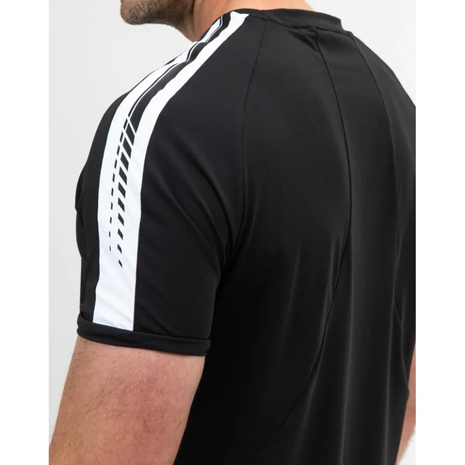 Sjeng Sports Tenniskleding* Sinclair tennisshirt heren black melange