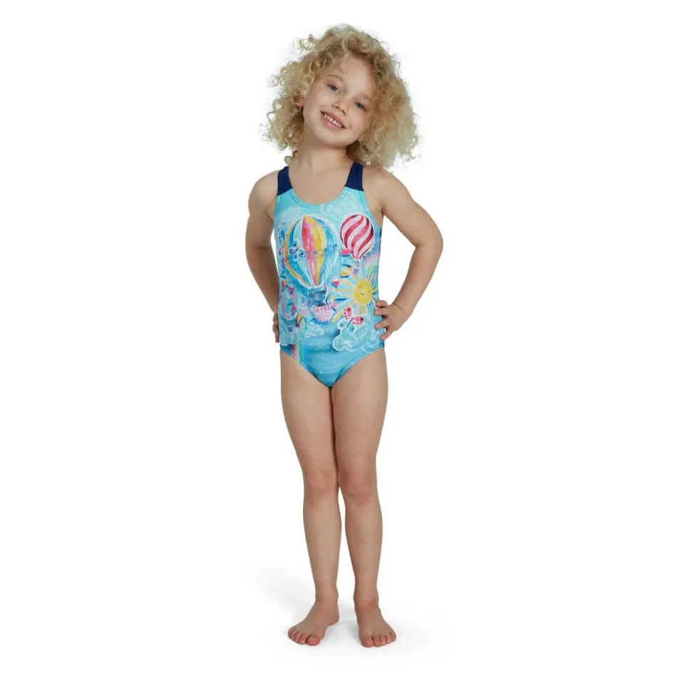 Speedo Badpakken*Digital allover badpak junior blue