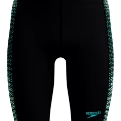 Speedo Zwembroek*Endurance+ MAX Tech Panel Jammer zwemboxer heren black turquoise