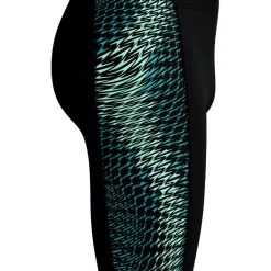 Speedo Zwembroek*Endurance+ MAX Tech Panel Jammer zwemboxer heren black turquoise