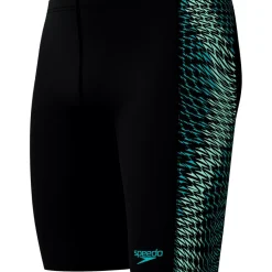 Speedo Zwembroek*Endurance+ MAX Tech Panel Jammer zwemboxer heren black turquoise