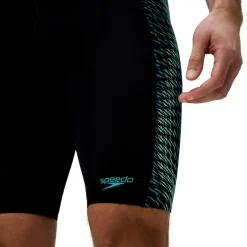 Speedo Zwembroek*Endurance+ MAX Tech Panel Jammer zwemboxer heren black turquoise