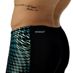 Speedo Zwembroek*Endurance+ MAX Tech Panel Jammer zwemboxer heren black turquoise