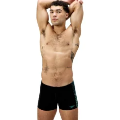 Speedo Zwembroek*Endurance+ MAX Tech Panel zwemboxer heren black turquoise