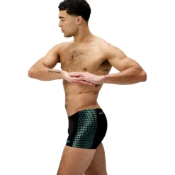 Speedo Zwembroek*Endurance+ MAX Tech Panel zwemboxer heren black turquoise