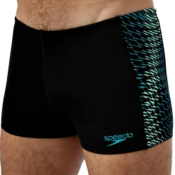 Speedo Zwembroek*Endurance+ MAX Tech Panel zwemboxer heren black turquoise