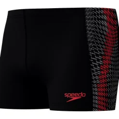 Speedo Zwembroek*Endurance+ Tech Panel zwemboxer heren black red