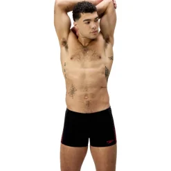 Speedo Zwembroek*Endurance+ Tech Panel zwemboxer heren black red