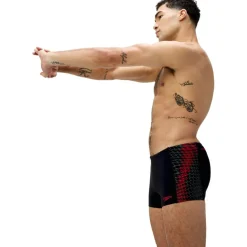 Speedo Zwembroek*Endurance+ Tech Panel zwemboxer heren black red