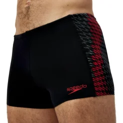 Speedo Zwembroek*Endurance+ Tech Panel zwemboxer heren black red