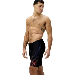 Speedo Zwembroek*Medley Logo Jammer zwemboxer heren black orange