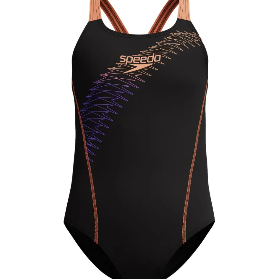 Speedo Badpakken*Medley Logo Medalist badpak junior black peach