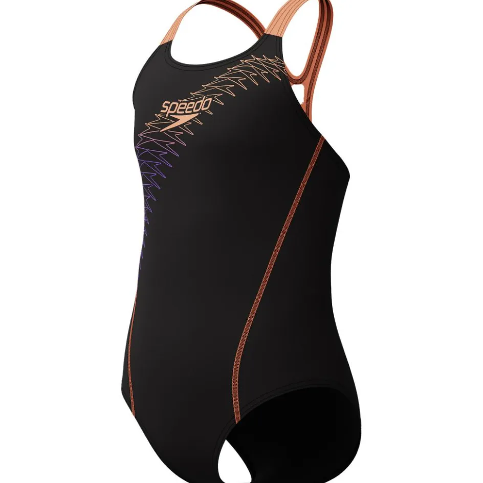Speedo Badpakken*Medley Logo Medalist badpak junior black peach