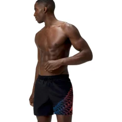 Speedo Zwembroek*Medley Logo zwembroek heren black neon coral