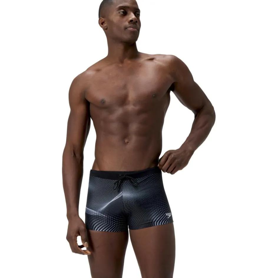 Speedo Zwembroek*Valmilton Allover zwemboxer heren black grey