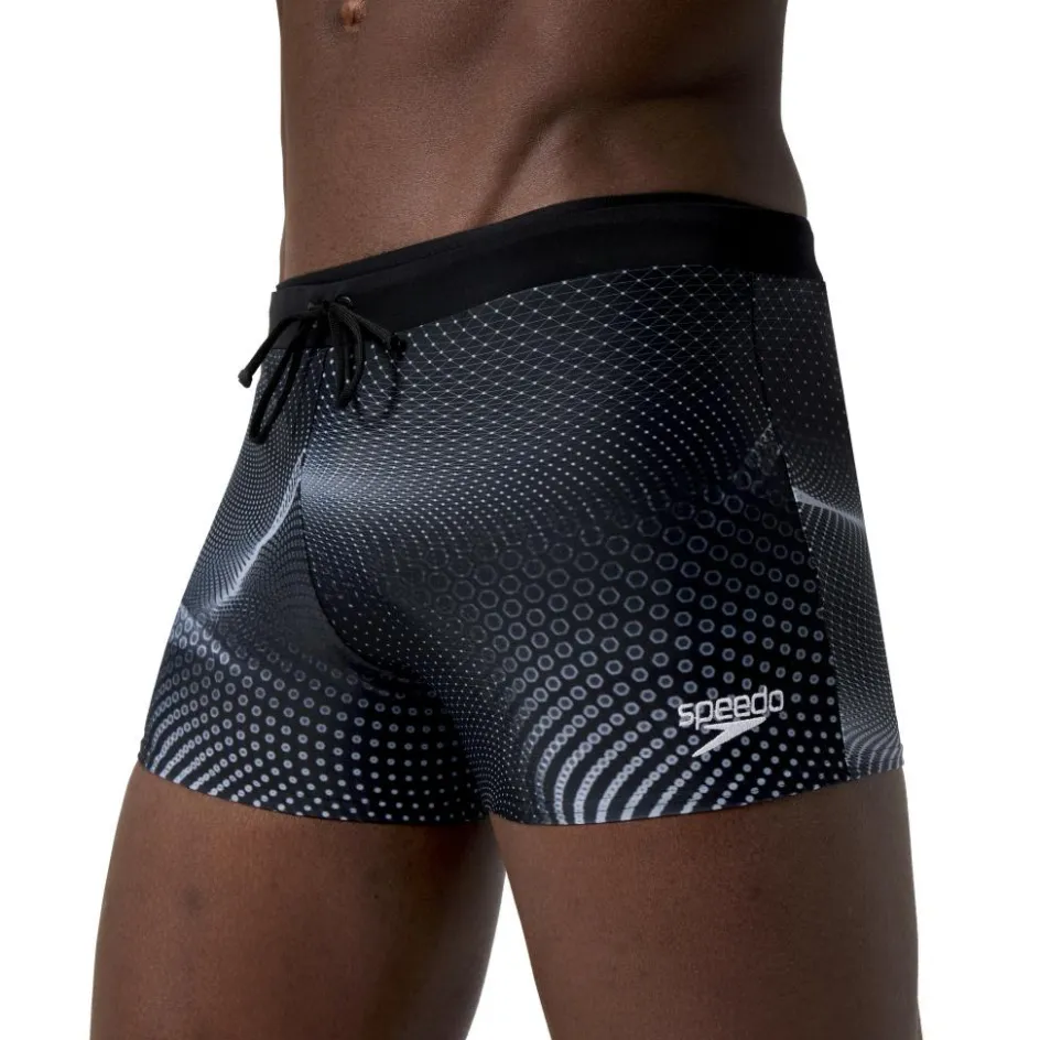 Speedo Zwembroek*Valmilton Allover zwemboxer heren black grey