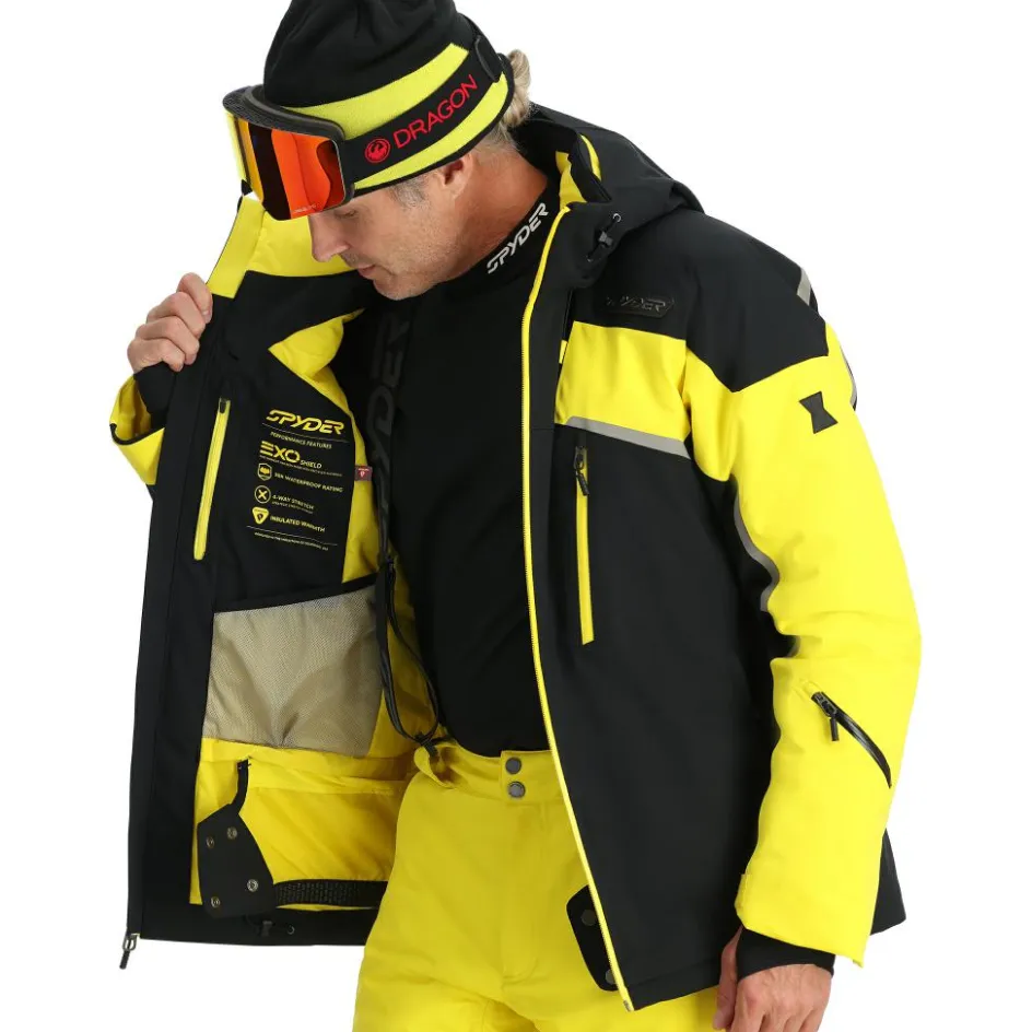 Spyder Ski Jassen|Wintersport*Leader winterjas heren acid yellow