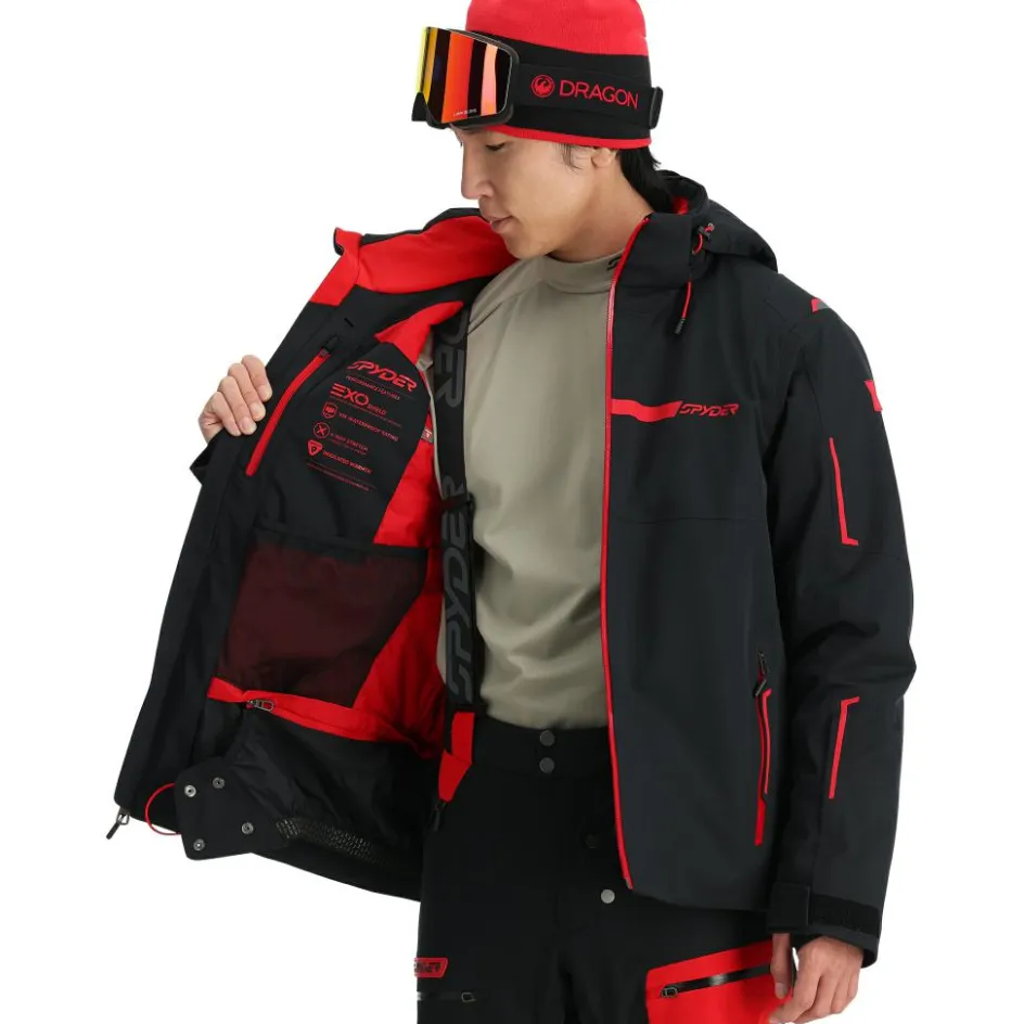 Spyder Ski Jassen|Wintersport*Titan winterjas heren black volcano