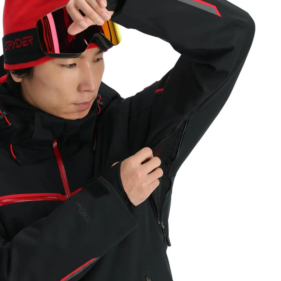 Spyder Ski Jassen|Wintersport*Titan winterjas heren black volcano