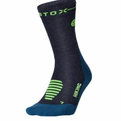 STOX Energy Socks Wandelsokken|Wandelsokken* Merino Hiking wandel compressiesokken heren dark  blue green