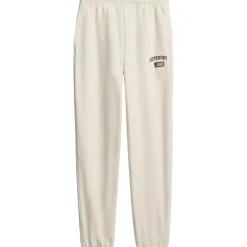 Superdry Broeken*Athletic Essential Boyfriend joggingbroek dames desert bone off white