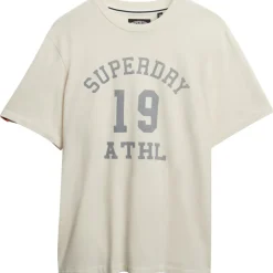 Superdry Shirts, Polo's & Blouses*Athletic Essential shirt heren desert bone off white