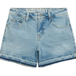 Superdry Broeken*Cut Off short dames azure pale blue