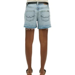 Superdry Broeken*Cut Off short dames azure pale blue