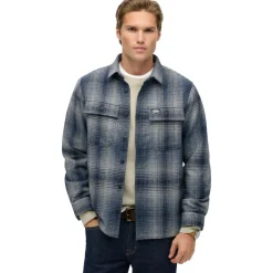 Superdry Shirts, Polo's & Blouses*Miller overhemd heren ombre blue