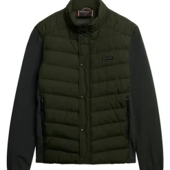 Superdry Jassen*Storm Popper Softshell winterjas heren olive  green