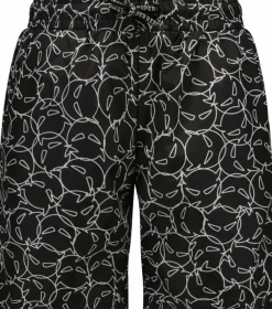 SuperRebel Zwembroek*Bay all over print zwembroek junior multi black white