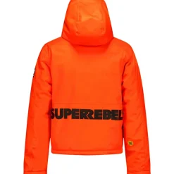 SuperRebel Ski Jassen|Wintersport*SPACE winterjas junior neon orange