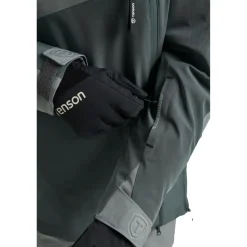 Tenson Ski Jassen|Wintersport*Aerismo JackoRak winterjas heren coal green shell