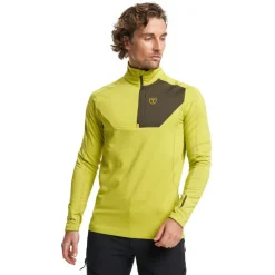 Tenson Skipullies|Wintersport*TXlite Half Zip skipully heren acid lemon