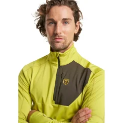 Tenson Skipullies|Wintersport*TXlite Half Zip skipully heren acid lemon