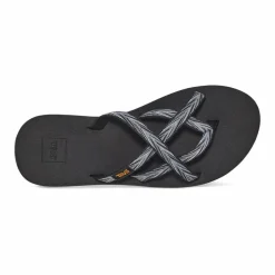 Teva Slippers*Olowahu slippers dames palms zwart wit