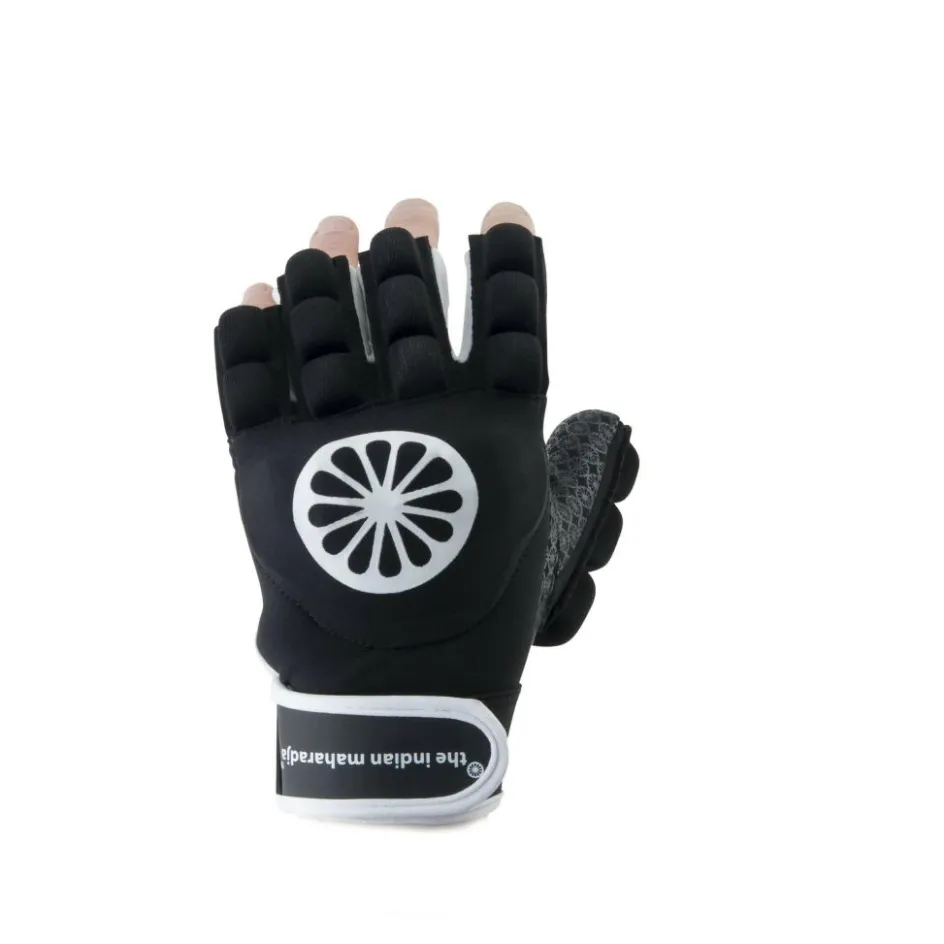 The Indian Maharadja Hockey Bescherming* Glove shell foam half left hockeyhandschoen black