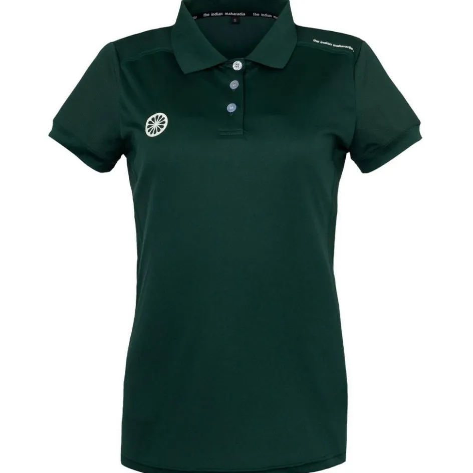 The Indian Maharadja Hockeykleding* Jaipur Performance Girls Polo hockeyshirt junior green