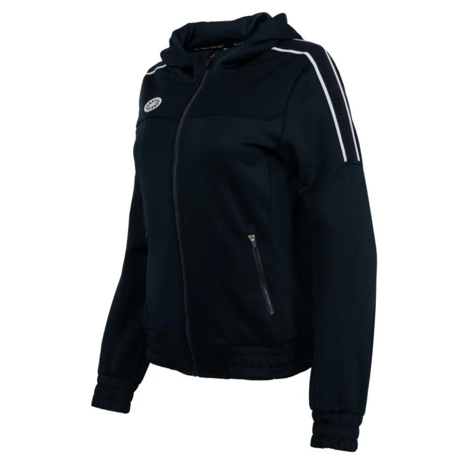 The Indian Maharadja Hockeykleding* Jaipur Performance Hooded trainingsjack dames navy