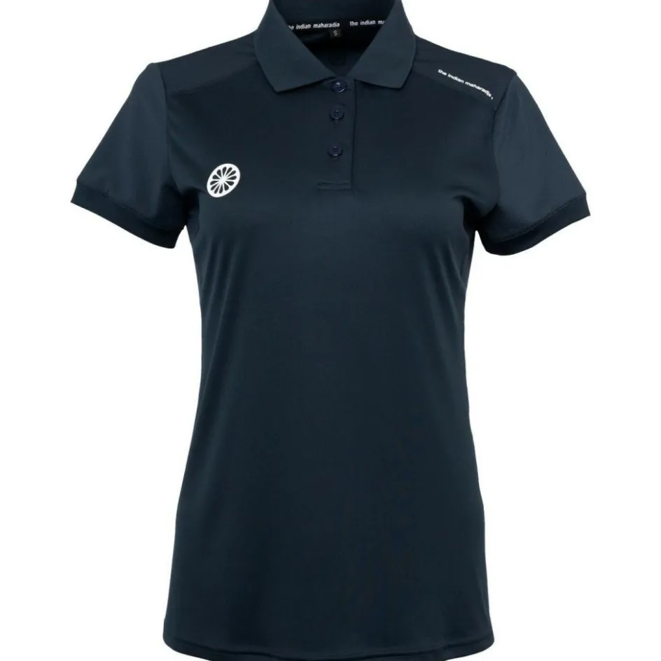 The Indian Maharadja Hockeykleding* Jaipur Performance Girls Polo hockeyshirt junior navy