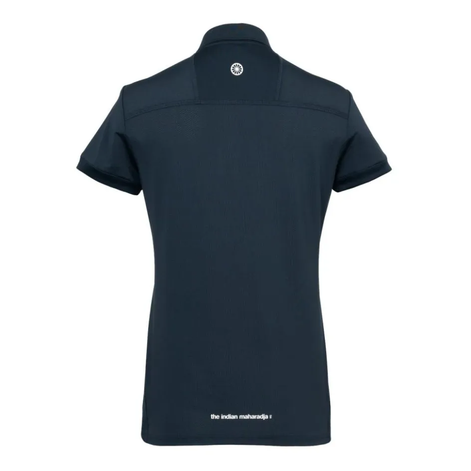 The Indian Maharadja Hockeykleding* Jaipur Performance Girls Polo hockeyshirt junior navy