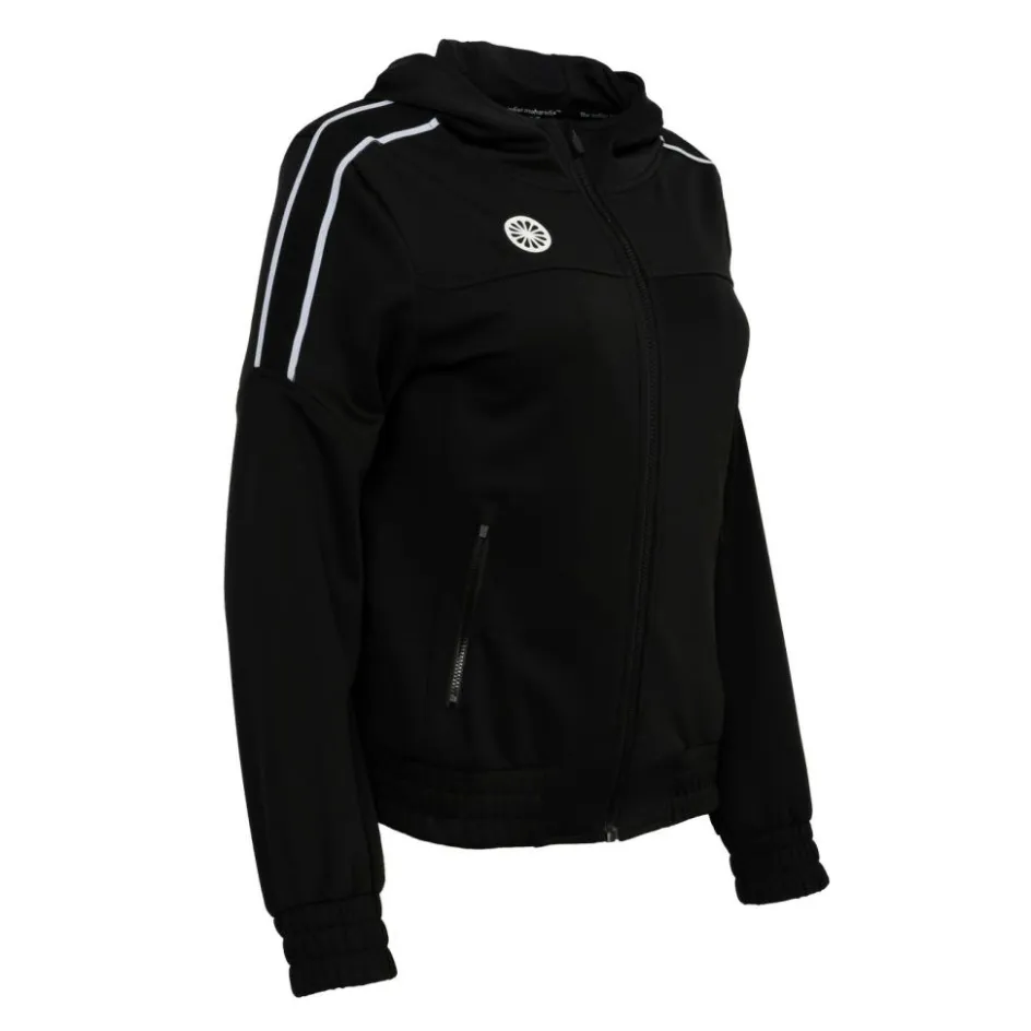 The Indian Maharadja Hockeykleding* Jaipur Performance Hooded trainingsjack dames black