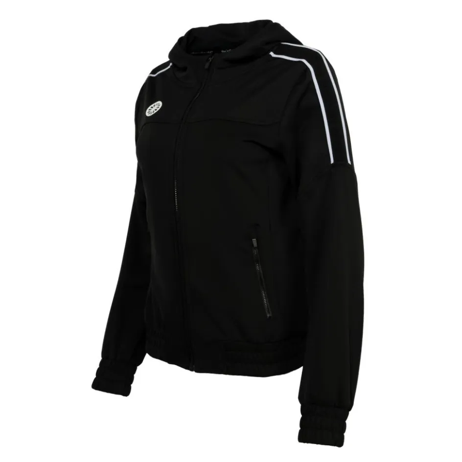 The Indian Maharadja Hockeykleding* Jaipur Performance Hooded trainingsjack dames black