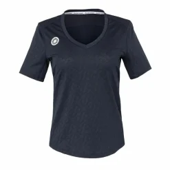 The Indian Maharadja Tenniskleding* Kadiri Jacquard Mono tennisshirt dames navy
